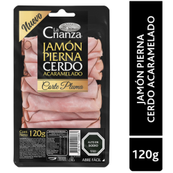 Jamón Pierna Acaramelado Corte Pluma 120g