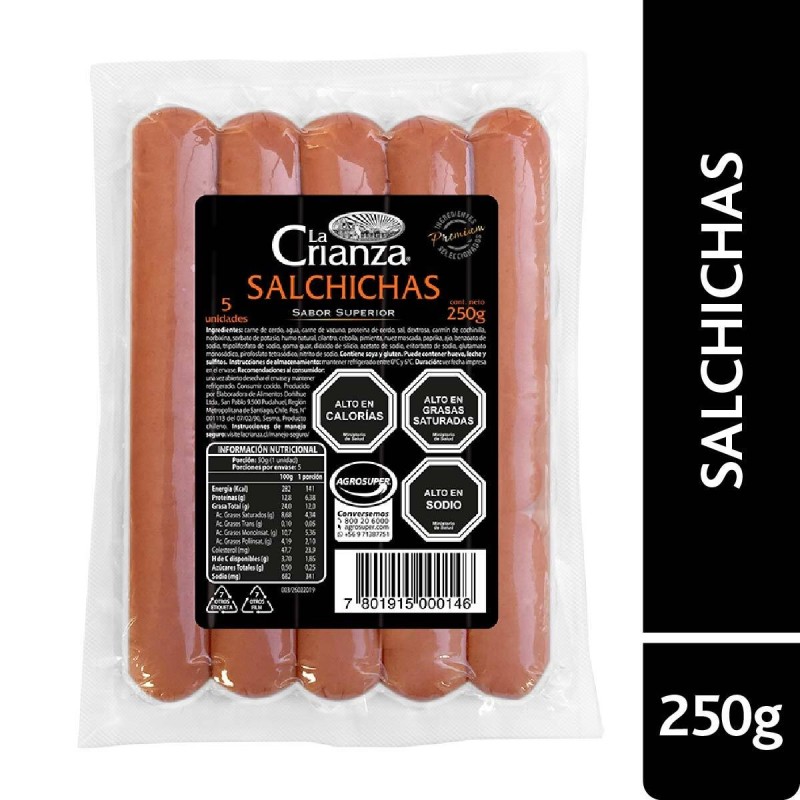 Salchichas La Crianza 250 g